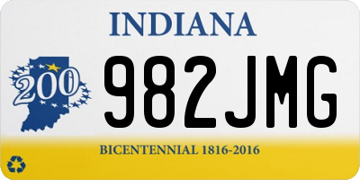 IN license plate 982JMG