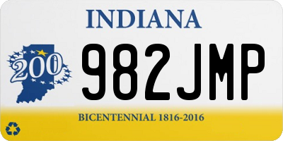 IN license plate 982JMP