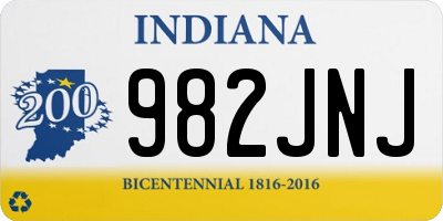 IN license plate 982JNJ