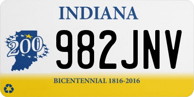 IN license plate 982JNV