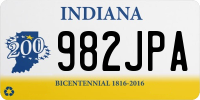 IN license plate 982JPA