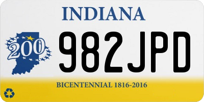 IN license plate 982JPD
