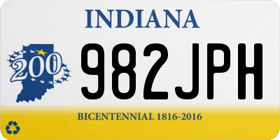 IN license plate 982JPH
