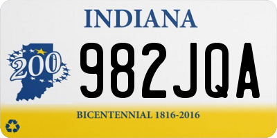IN license plate 982JQA