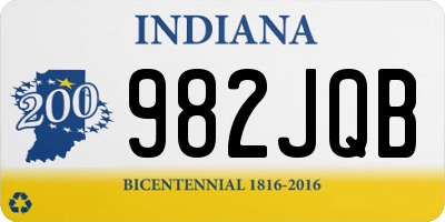 IN license plate 982JQB