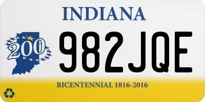 IN license plate 982JQE