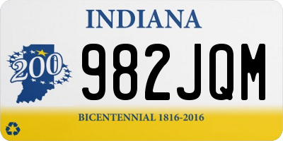 IN license plate 982JQM