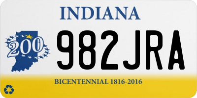 IN license plate 982JRA