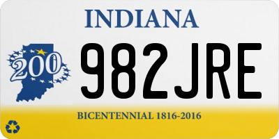 IN license plate 982JRE