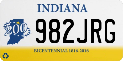 IN license plate 982JRG