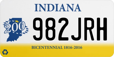 IN license plate 982JRH