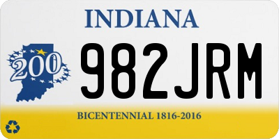 IN license plate 982JRM