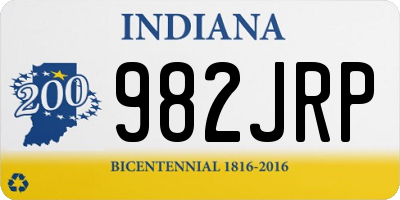 IN license plate 982JRP