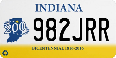 IN license plate 982JRR