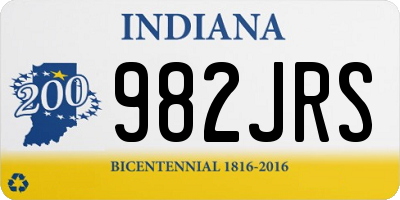 IN license plate 982JRS