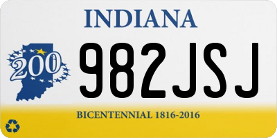 IN license plate 982JSJ