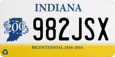 IN license plate 982JSX