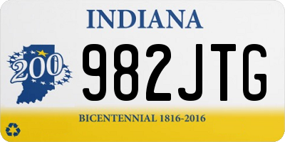 IN license plate 982JTG