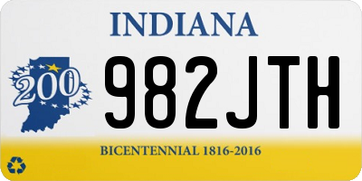 IN license plate 982JTH