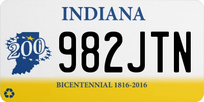 IN license plate 982JTN