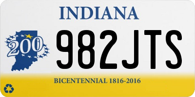 IN license plate 982JTS