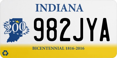 IN license plate 982JYA