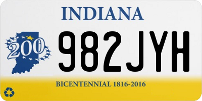 IN license plate 982JYH