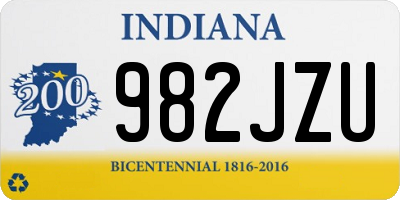 IN license plate 982JZU