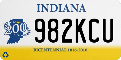 IN license plate 982KCU