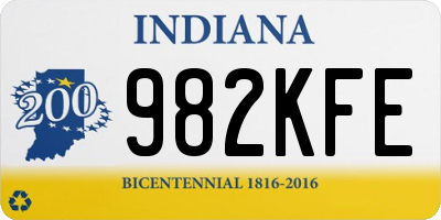 IN license plate 982KFE