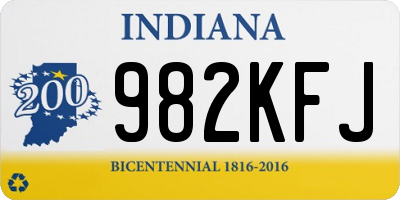 IN license plate 982KFJ