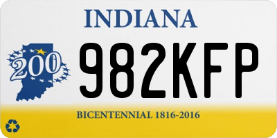 IN license plate 982KFP