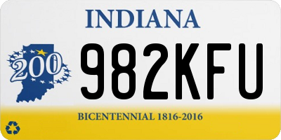 IN license plate 982KFU