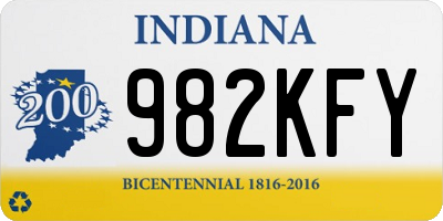 IN license plate 982KFY