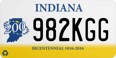 IN license plate 982KGG