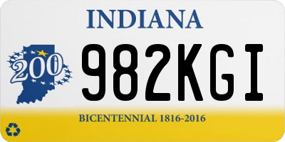 IN license plate 982KGI