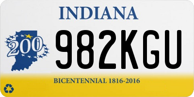 IN license plate 982KGU