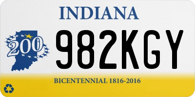 IN license plate 982KGY