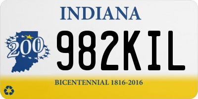 IN license plate 982KIL