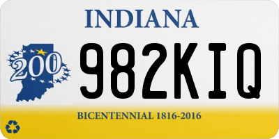 IN license plate 982KIQ