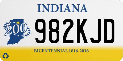IN license plate 982KJD
