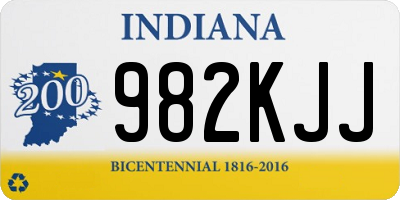 IN license plate 982KJJ