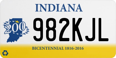 IN license plate 982KJL