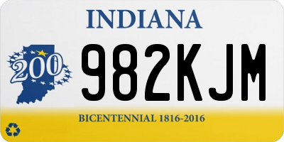 IN license plate 982KJM