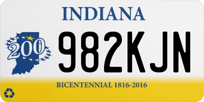 IN license plate 982KJN