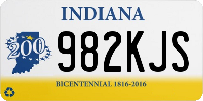 IN license plate 982KJS