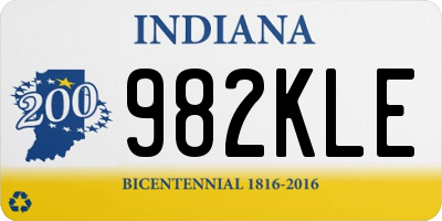 IN license plate 982KLE