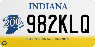 IN license plate 982KLQ