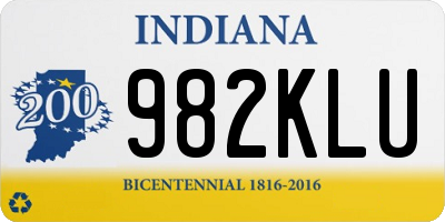 IN license plate 982KLU