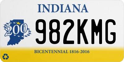 IN license plate 982KMG